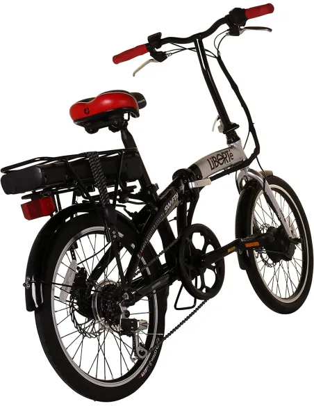 Elektryczny Rower Składany 20 ALU 6 Biegów 250W Składak Światła Dzwonek