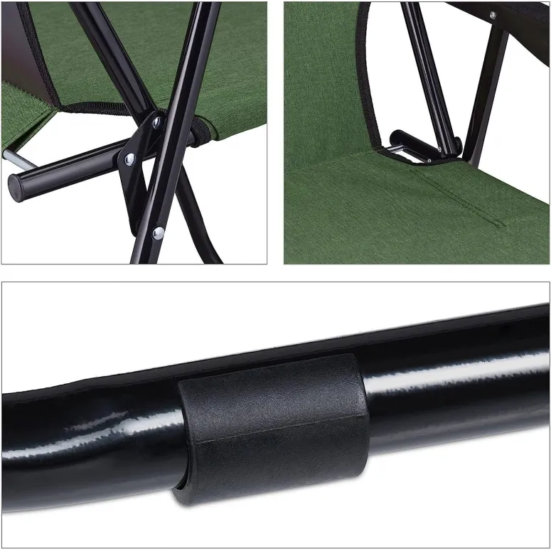 Krzesło Składane Campingowe Przenośne Relaxdays - 4