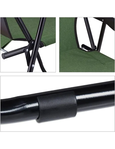 Krzesło Składane Campingowe Przenośne Relaxdays - 4