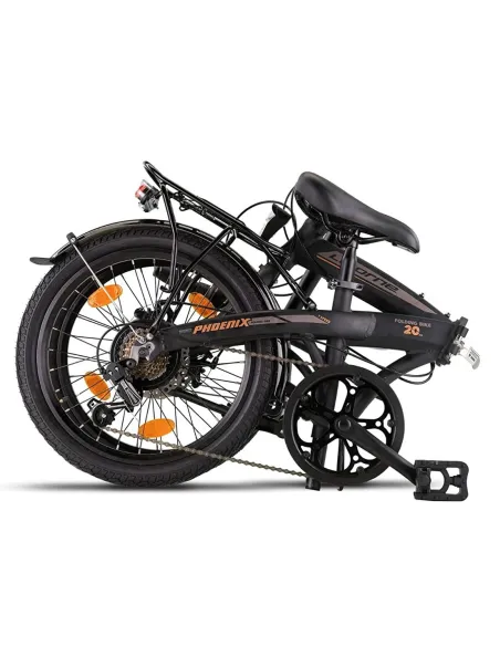 Składany Rower Miejski 20 Tarcze Unisex Aluminiowy Bagaż Składak Błotniki