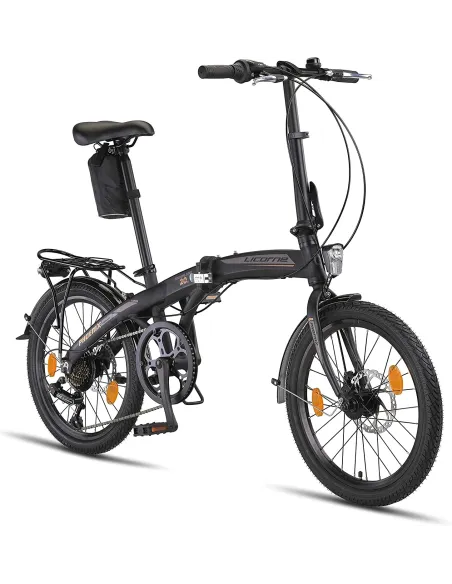 Składany Rower Miejski 20 Tarcze Unisex Aluminiowy Bagaż Składak Błotniki