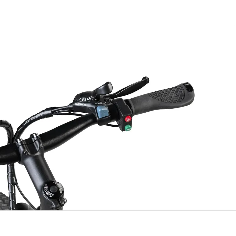 Rower Elektryczny Górski Fatbike 26 Światła 250W MTB Tarcze 6 Biegów Stopka