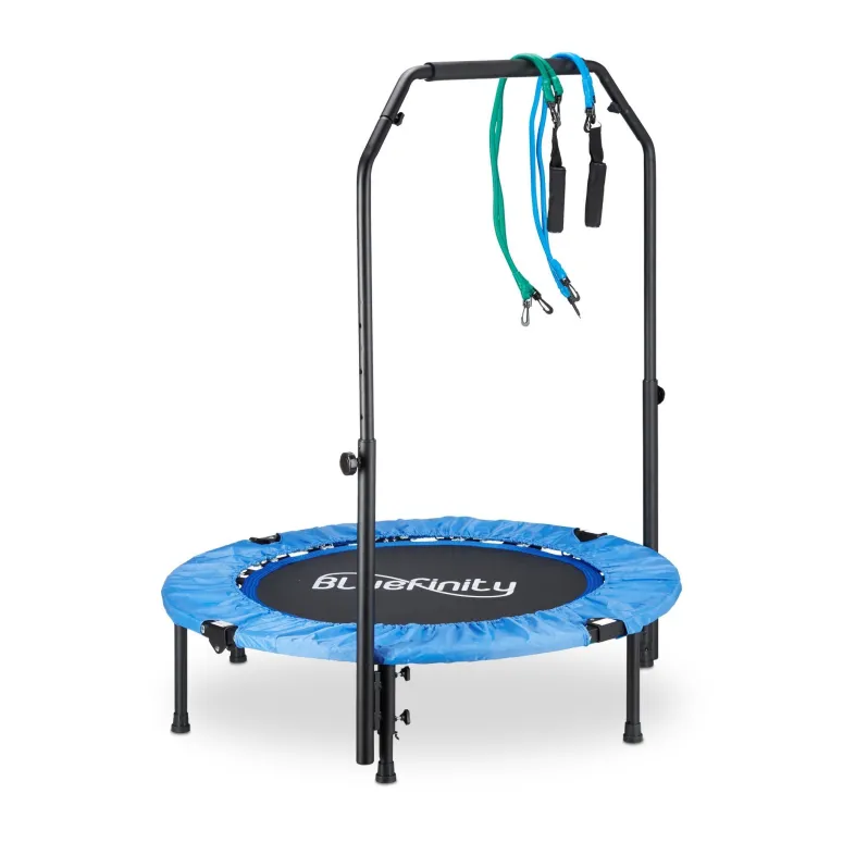 Trampolina Fitness z Uchwytem Składana Bluefinity - 1