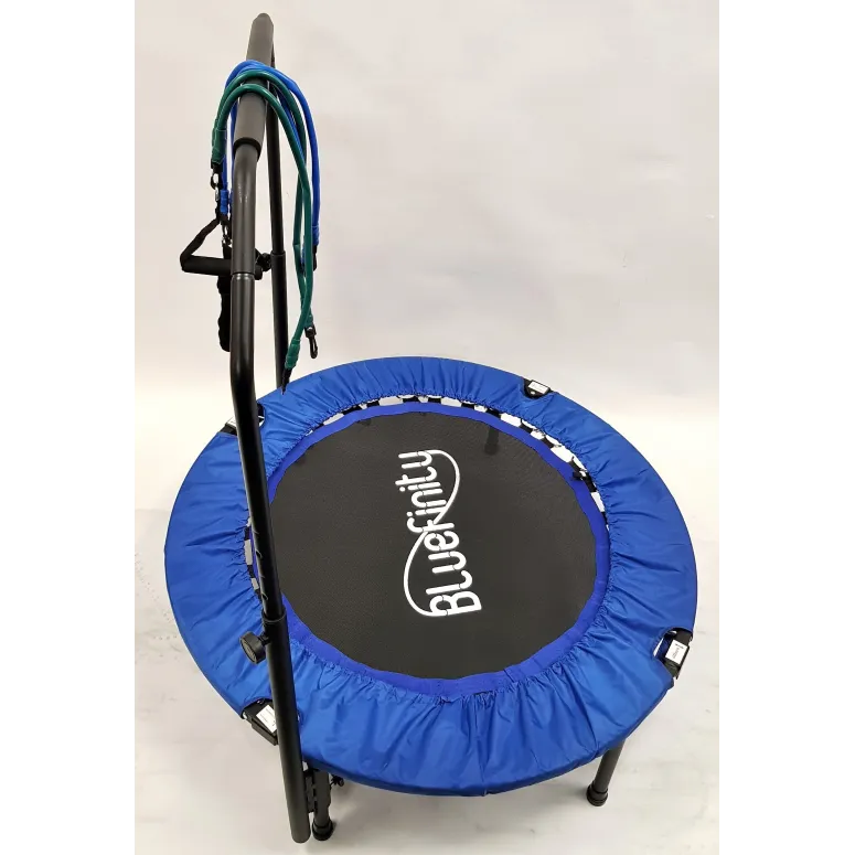 Trampolina Fitness z Uchwytem Składana Bluefinity - 6