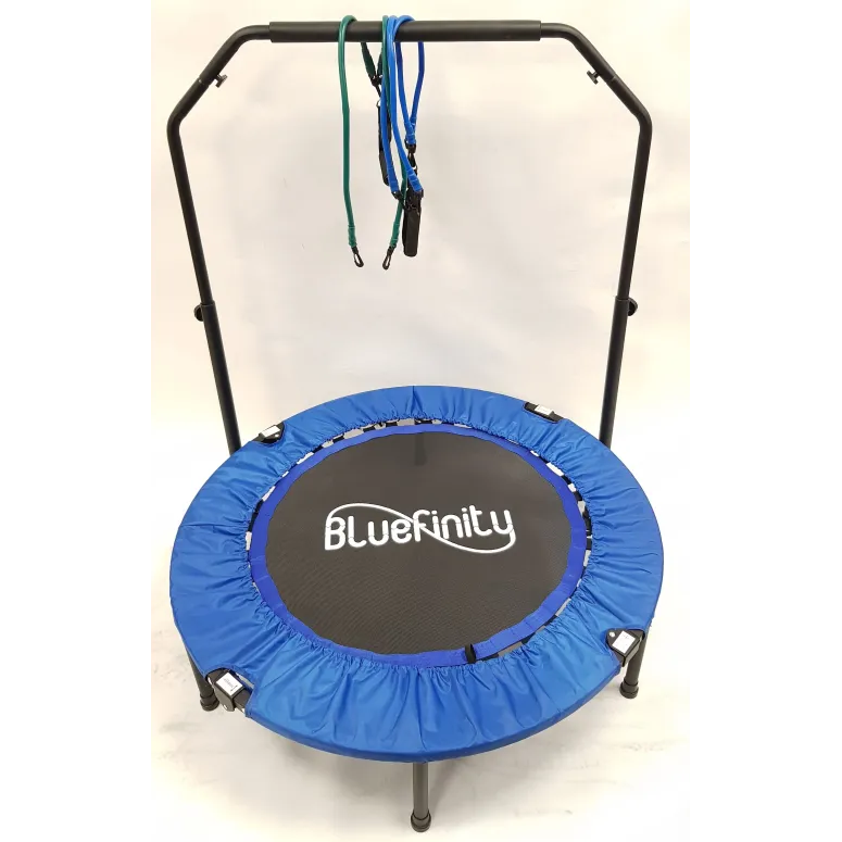 Trampolina Fitness z Uchwytem Składana Bluefinity - 3