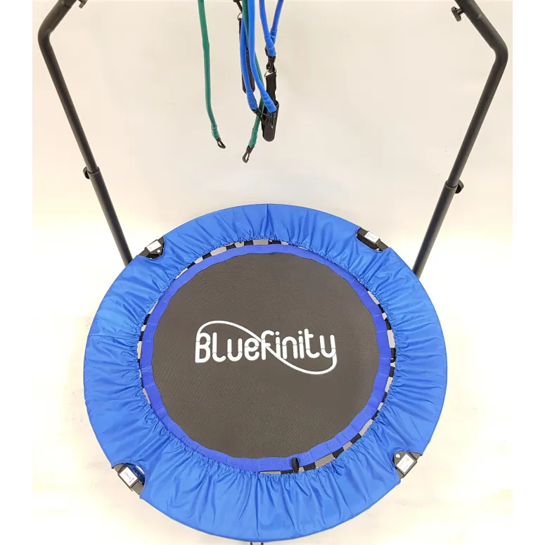 Trampolina Fitness z Uchwytem Składana Bluefinity - 4