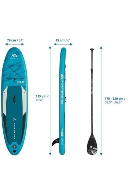 Deska SUP Aqua Marina Vapor 10'4 BT-21VAP Zestaw - 7