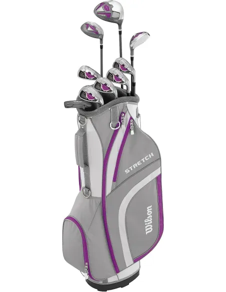 Damski Zestaw Kijów Golfowych Z Torbą Wilson Stretch Golf Club 9 Prawe