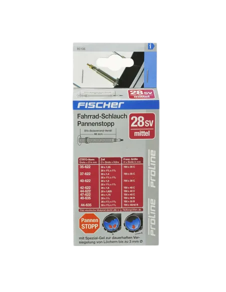 Dętka Rowerowa Antyprzebiciowa Fischer 28 Presta - 2