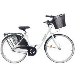 Rower Miejski Damski Jednobiegowy 26 Damka Koszyk Holenderka Akcesoria Stal