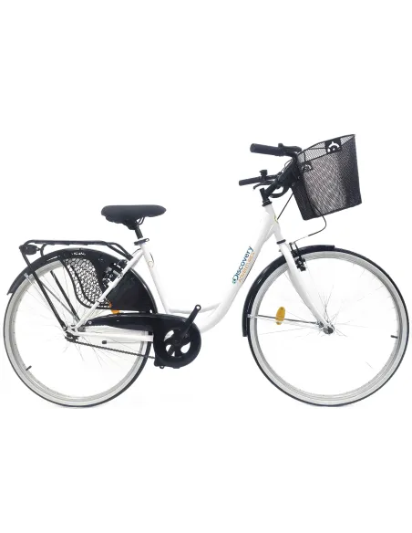 Rower Miejski Damski Jednobiegowy 26 Damka Koszyk Holenderka Akcesoria Stal - 1
