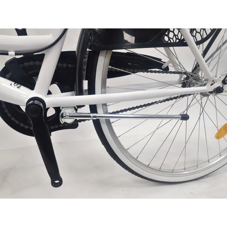 Rower Miejski Damski Jednobiegowy 26 Damka Koszyk Holenderka Akcesoria Stal - 5
