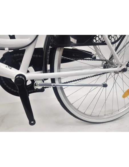 Rower Miejski Damski Jednobiegowy 26 Damka Koszyk Holenderka Akcesoria Stal - 5