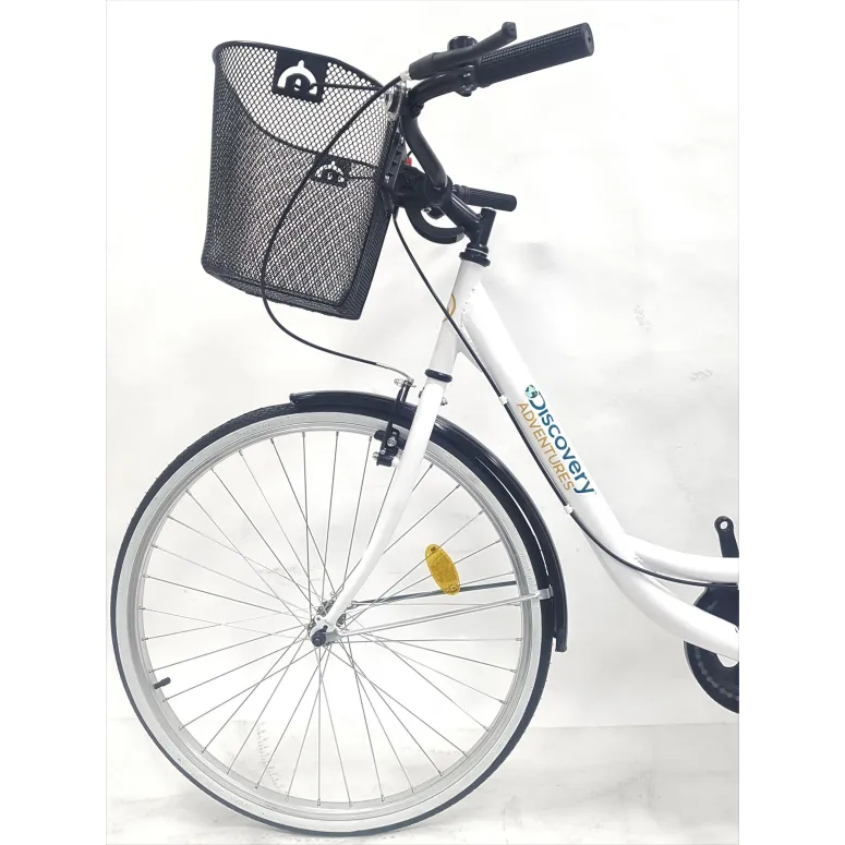 Rower Miejski Damski Jednobiegowy 26 Damka Koszyk Holenderka Akcesoria Stal - 6