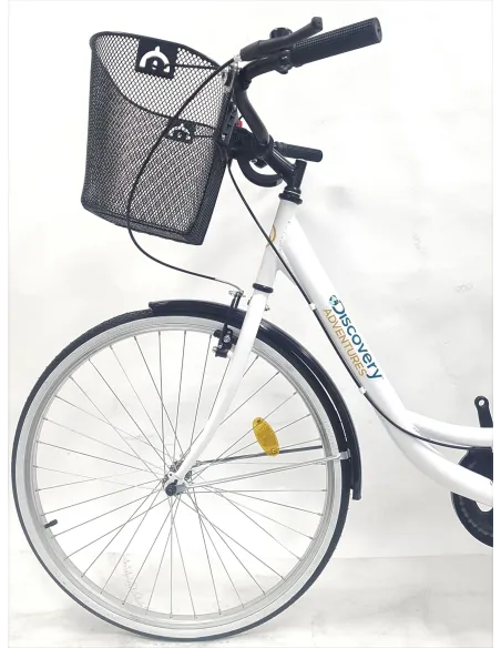 Rower Miejski Damski Jednobiegowy 26 Damka Koszyk Holenderka Akcesoria Stal - 6