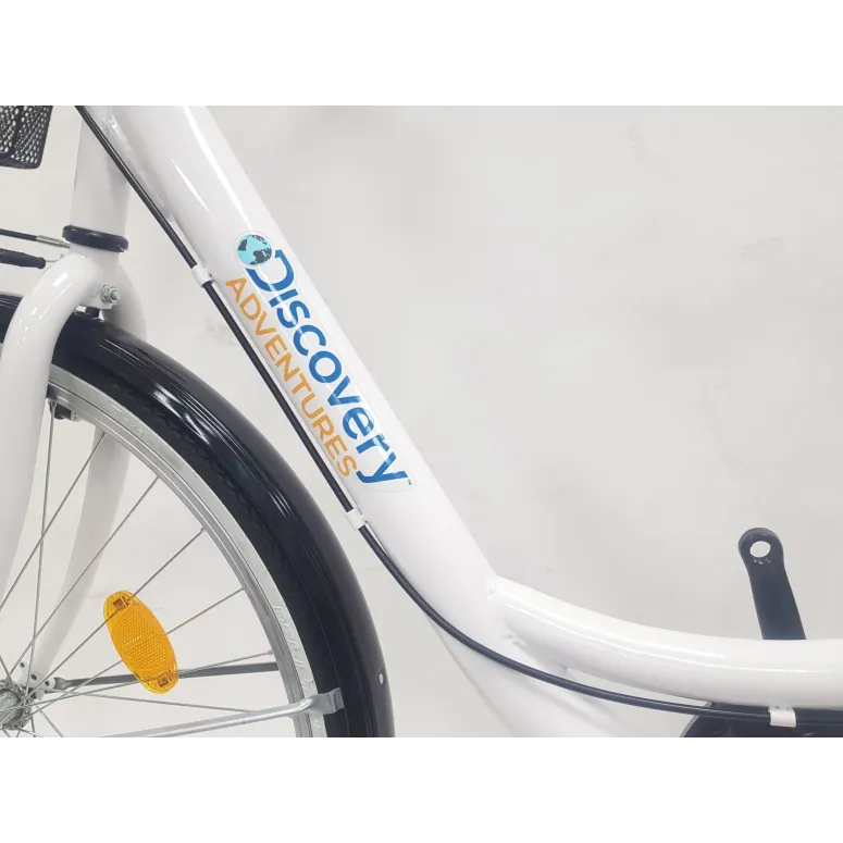 Rower Miejski Damski Jednobiegowy 26 Damka Koszyk Holenderka Akcesoria Stal - 8