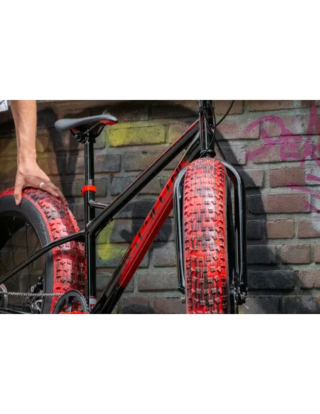 Rower Fatbike Grube Opony 26 Terenowy Hamulce Tarczowe Młodzieżowy Stalowy