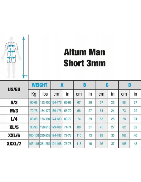 Pianka Męska Kombinezon Mokry Cressi Altum L 3 mm - 5