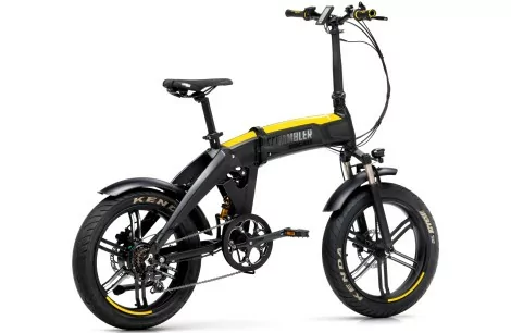 Rower Elektryczny Składany 20 Fatbike 12,8 Ah 80km Grube Opony 250W 5 Tryb - 3