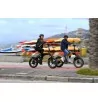 Rower Elektryczny Składany 20 Fatbike 12,8 Ah 80km Grube Opony 250W 5 Tryb - 5