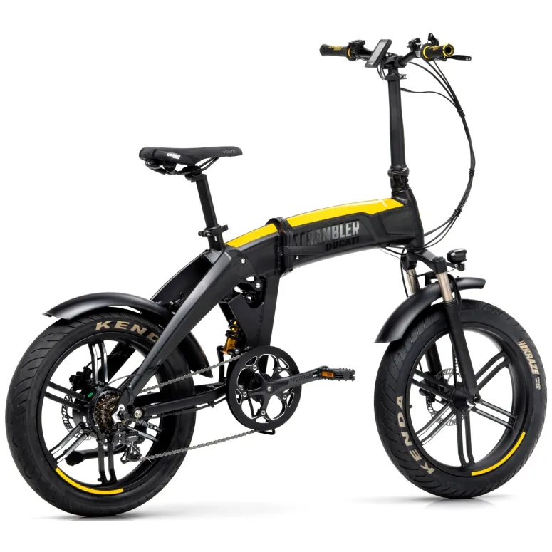 Rower Elektryczny Składany 20 Fatbike 12,8 Ah 80km Grube Opony Hydraulika