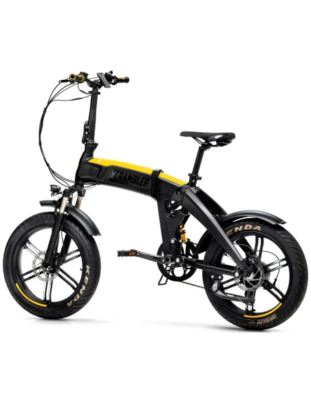 Rower Elektryczny Składany 20 Fatbike 12,8 Ah 80km Grube Opony Hydraulika