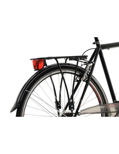 Rower Trekkingowy Męski 28 Bagażnik 21 biegów Światła Kierownica Motylkowa - 5