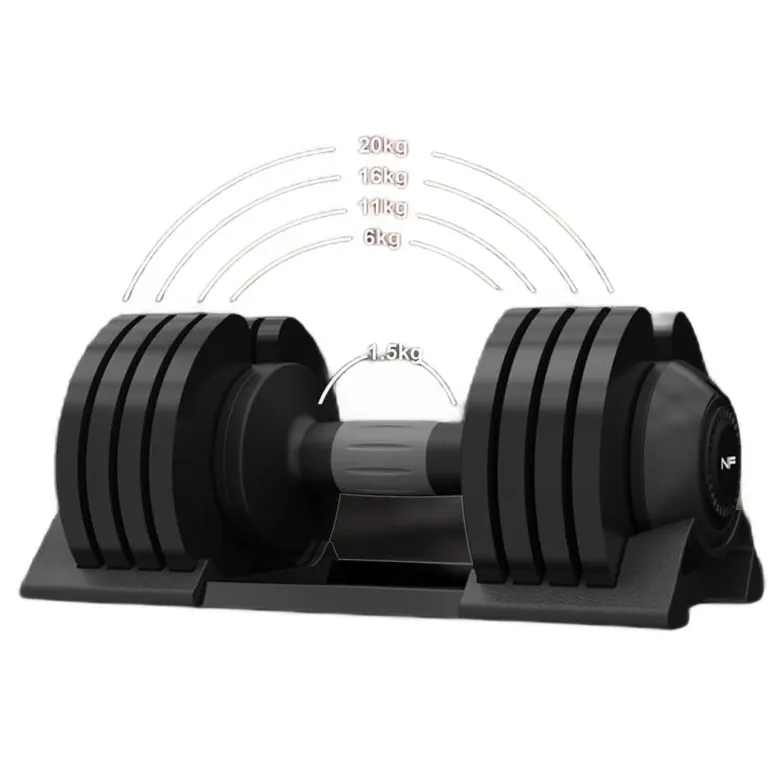 Żelazny Hantel Ciężar Regulowany Newpower Fitness 20 Kilo Kulturystyka - 2