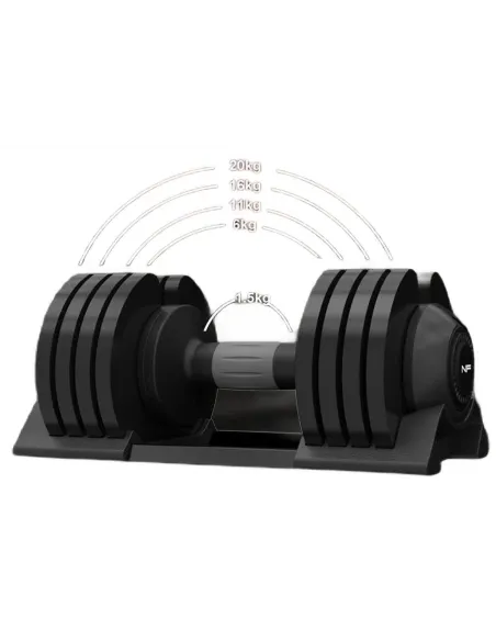 Żelazny Hantel Ciężar Regulowany Newpower Fitness 20 Kilo Kulturystyka - 2