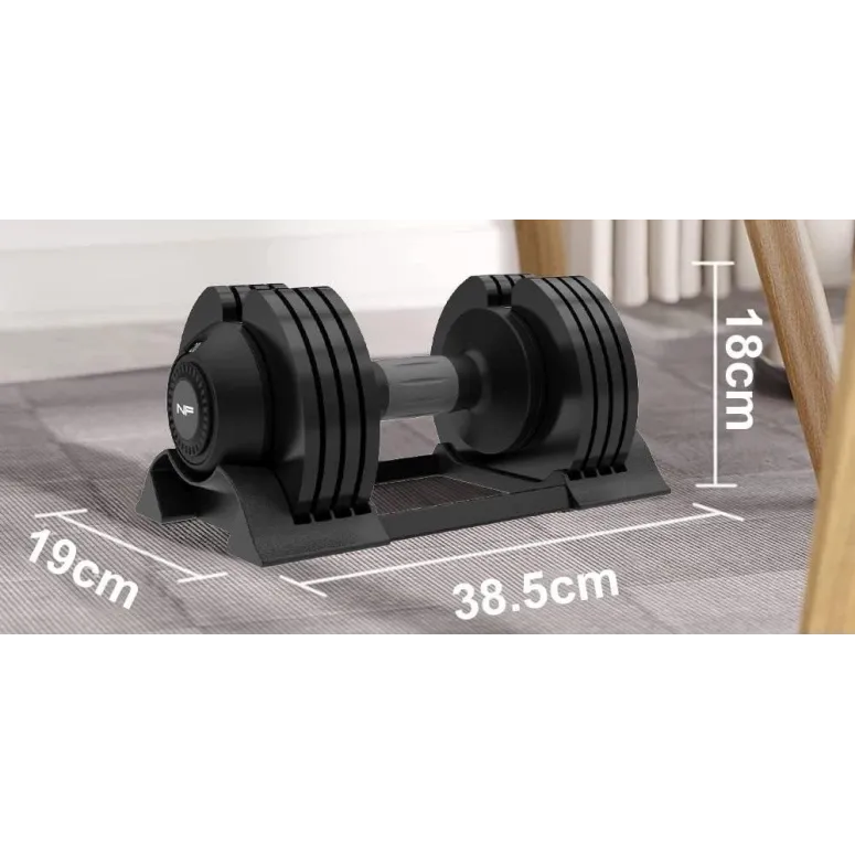 Żelazny Hantel Ciężar Regulowany Newpower Fitness 20 Kilo Kulturystyka - 3