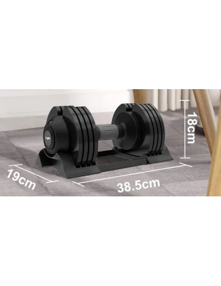 Żelazny Hantel Ciężar Regulowany Newpower Fitness 20 Kilo Kulturystyka - 3