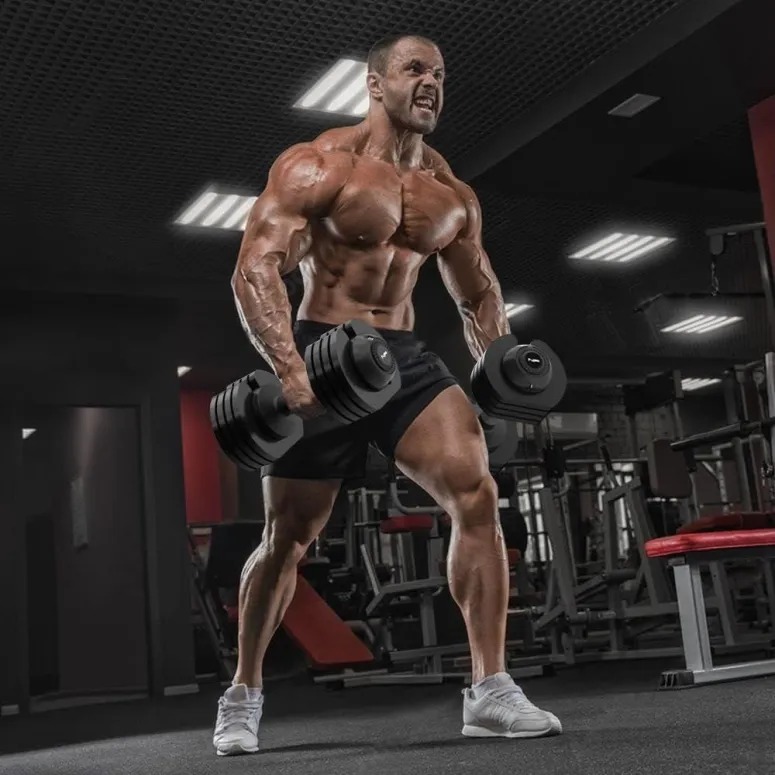 Żelazny Hantel Ciężar Regulowany Newpower Fitness 20 Kilo Kulturystyka - 4