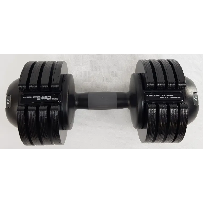 Żelazny Hantel Ciężar Regulowany Newpower Fitness 20 Kilo Kulturystyka - 7