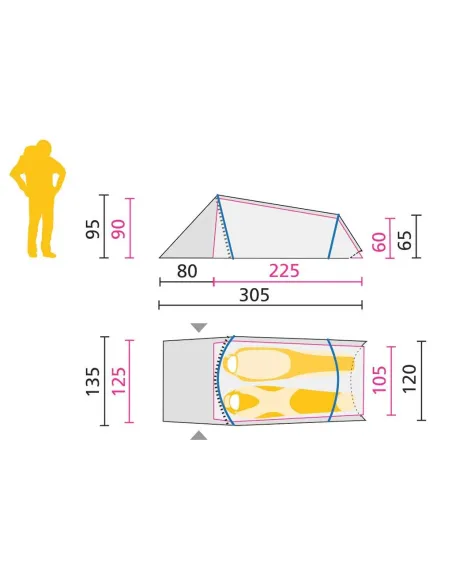 Namiot Dwuosobowy Jack Wolfskin GOSSAMER II 2-os