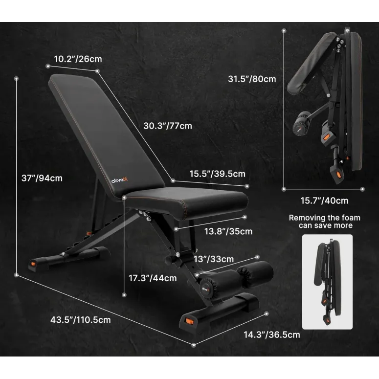 Ławka Treningowa Składana Ativafit Dumbbell Bench