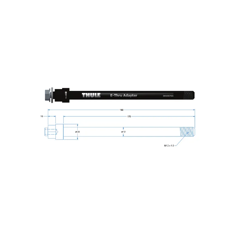 Adapter Do Osi Shimano Thule E-Thru 12 mm 170 mm