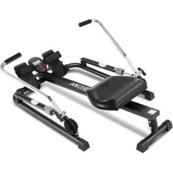 Wioślarz Hydrauliczny ANCHEER B-168 do 100 kg LCD 12 Trybów Stal Nierdzewna