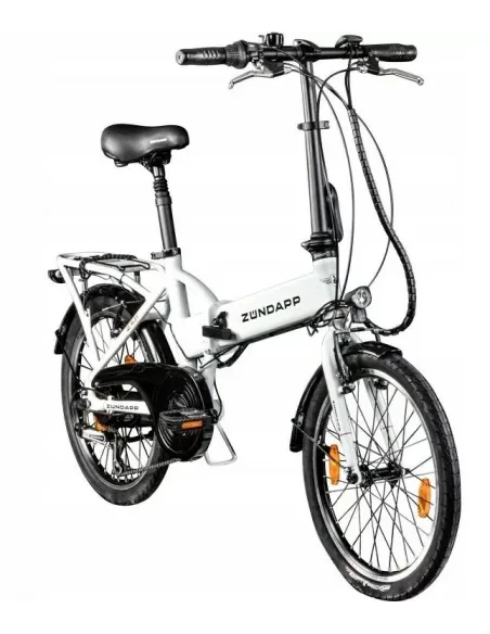 Niemiecki Elektryczny Rower Miejski 20 Składak Aluminiowy Męski Damski 60km