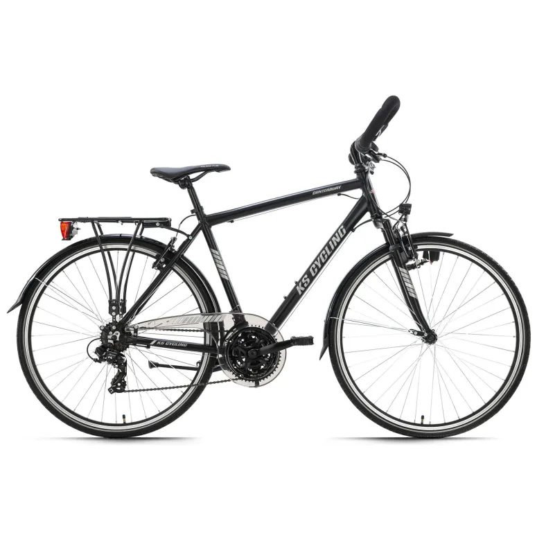 Męski Rower Trekkingowy 28 Bagażnik Światła ALU