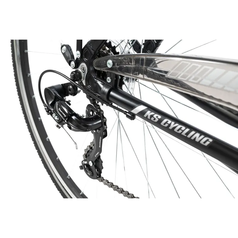 Męski Rower Trekkingowy 28 Bagażnik Światła ALU