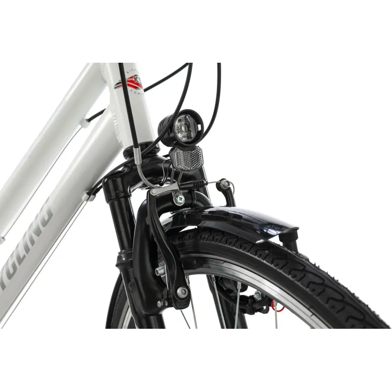 Rower Trekkingowy Damski 28 Dzwonek 21 bieg Stopka