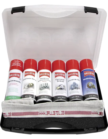 Zestaw Smarów Walizka Warsztatowa Ballistol 6 szt