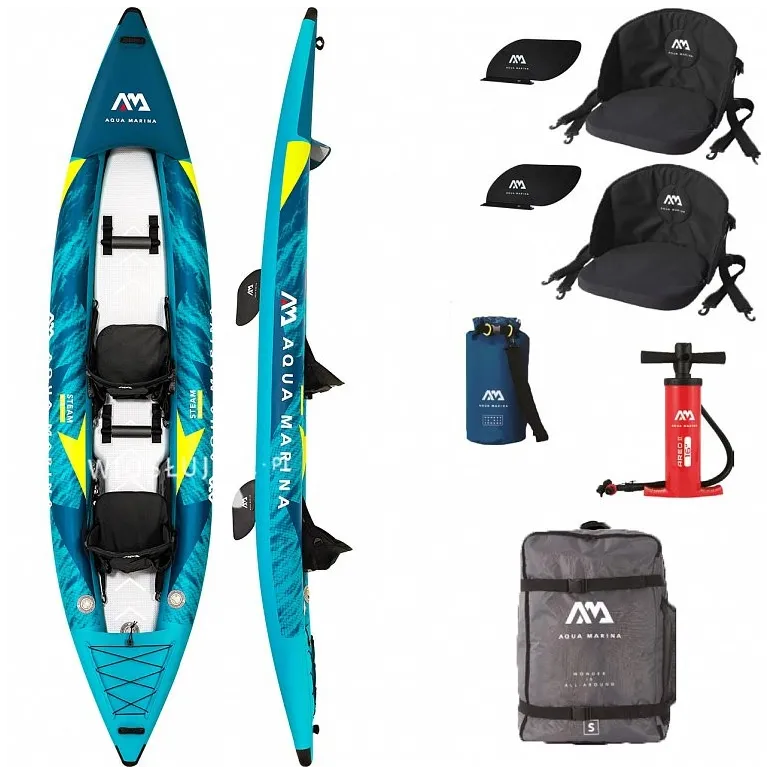 Kajak Pompowany Aqua Marina Steam 412 2-osobowy