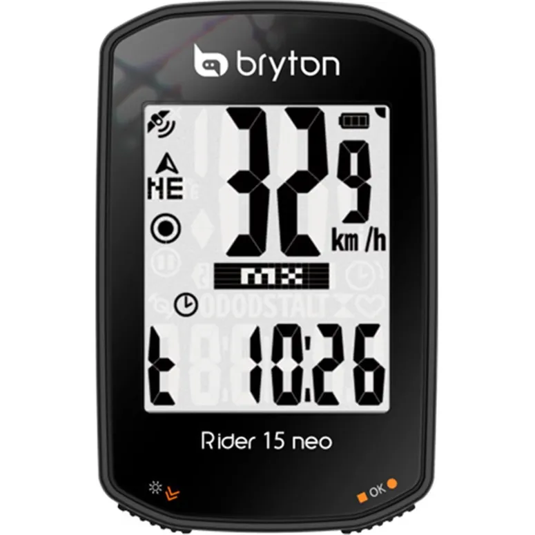 Licznik Rowerowy Bryton Rider 15 NEO E LCD BT GPS