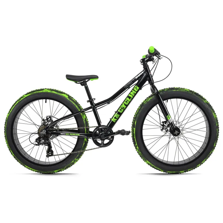 Rower Fatbike 24 Uniwersalny 7 bieg Dzwonek Tarcze