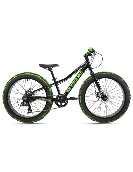 Rower Fatbike 24 Uniwersalny 7 bieg Dzwonek Tarcze