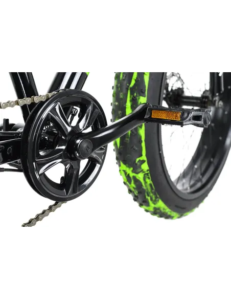 Rower Fatbike 24 Uniwersalny 7 bieg Dzwonek Tarcze