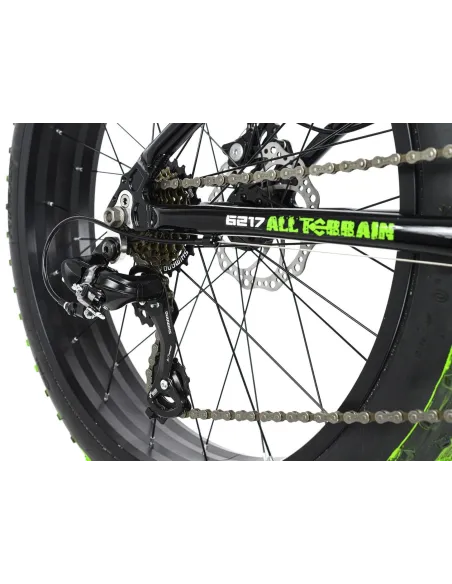 Rower Fatbike 24 Uniwersalny 7 bieg Dzwonek Tarcze