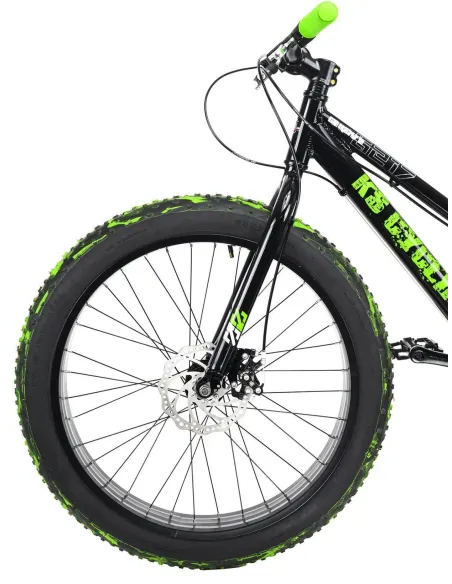 Rower Fatbike 24 Uniwersalny 7 bieg Dzwonek Tarcze