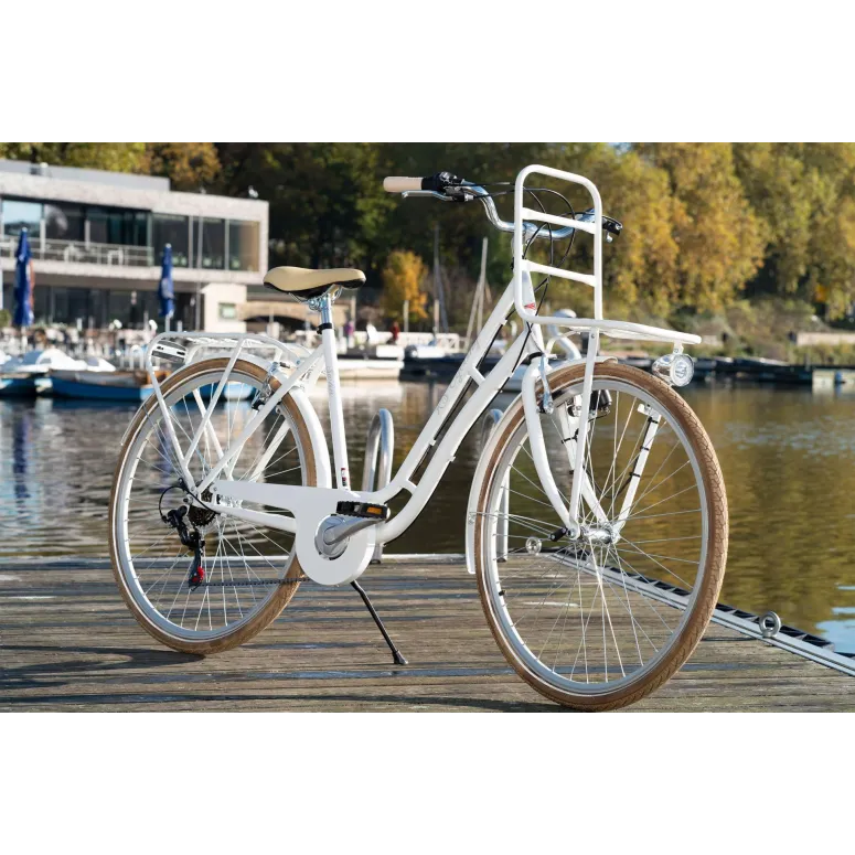 Rower Retro Miejski 28 Damski Oświetlenie Bagażnik